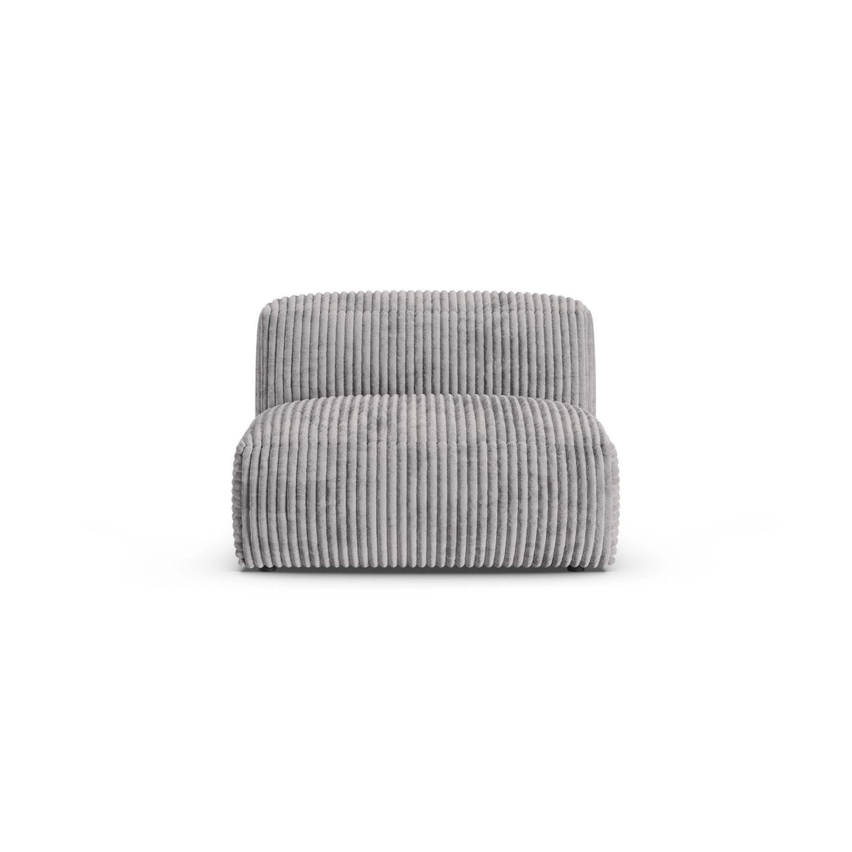 Martina Modulares Sofa Sitzelement, Sitztiefe 90 cm, aus Cord in Hellgrau (Tilia 86), 120x90 cm von Micadoni – Bild 1