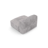 Martina Modulares Sofa Sitzelement, Sitztiefe 90 cm, aus Cord in Hellgrau (Tilia 86), 120x90 cm von Micadoni – Bild 4