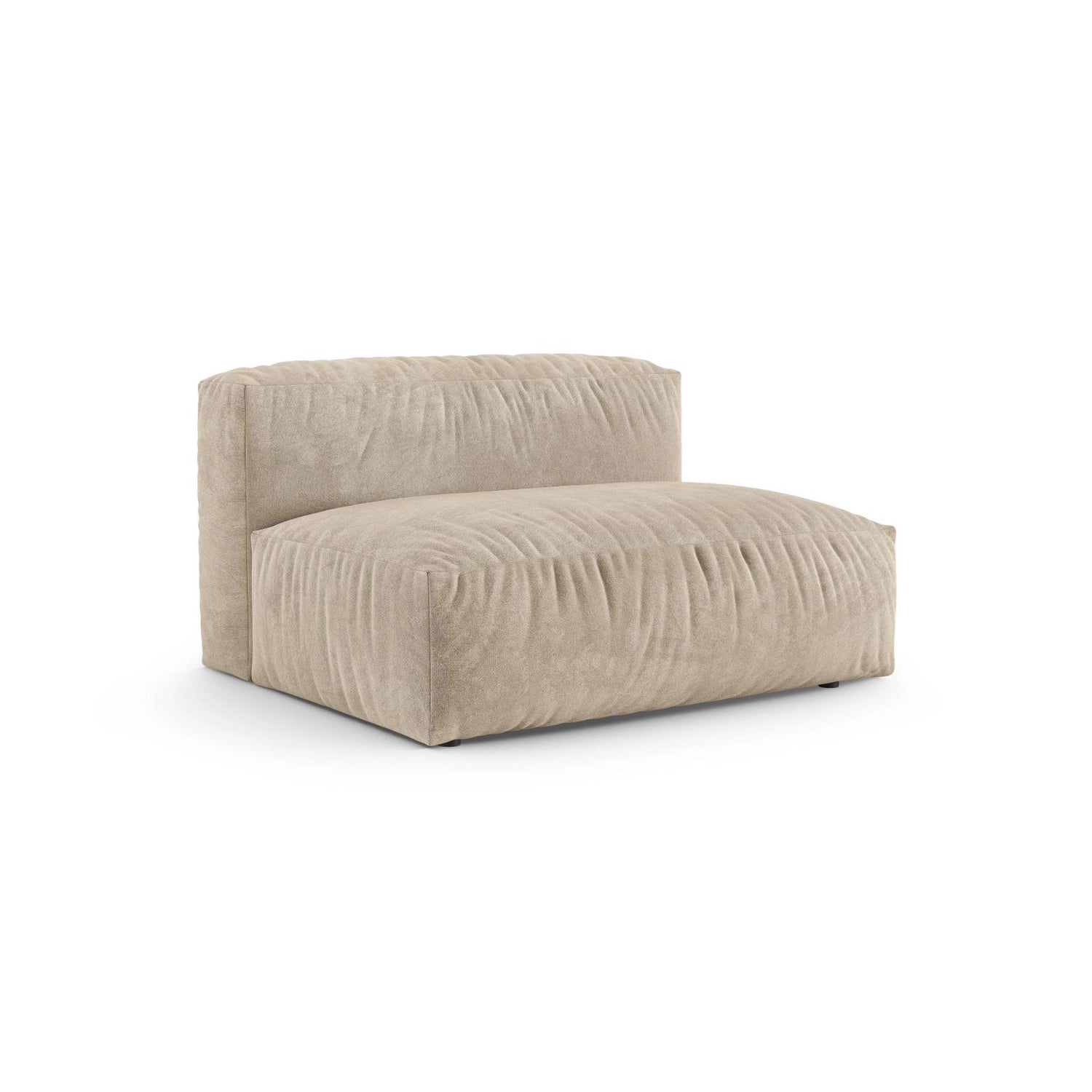 Martina Modulares Sofa Sitzelement, Sitztiefe 90 cm, aus Samt, Cord, Boucle oder Strukturstoff, 132x120 cm von Micadoni – Bild 3