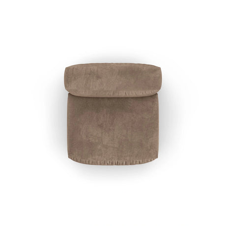 Martina Modulares Sofa Sitzelement, Sitztiefe 90 cm, aus Samt in Dunkelbeige (Vogue 3), 120x90 cm von Micadoni – Bild 5