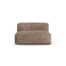 Martina Modulares Sofa Sitzelement, Sitztiefe 90 cm, aus Samt in Dunkelbeige (Vogue 3), 132x120 cm von Micadoni – Bild 1