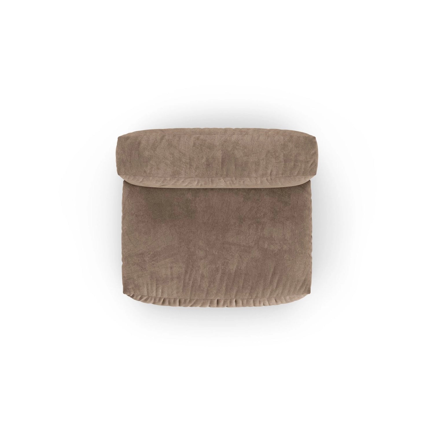 Martina Modulares Sofa Sitzelement, Sitztiefe 90 cm, aus Samt in Dunkelbeige (Vogue 3), 132x120 cm von Micadoni – Bild 5