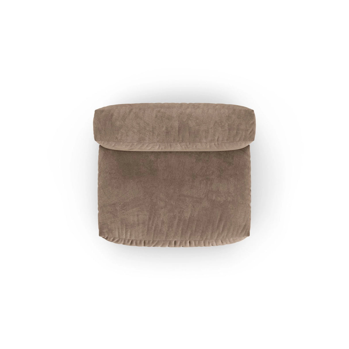Martina Modulares Sofa Sitzelement, Sitztiefe 90 cm, aus Samt in Dunkelbeige (Vogue 3), 132x120 cm von Micadoni – Bild 5