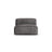 Martina Modulares Sofa Sitzelement, Sitztiefe 90 cm, aus Samt in Grau (Vogue 15), 120x90 cm von Micadoni – Bild 1