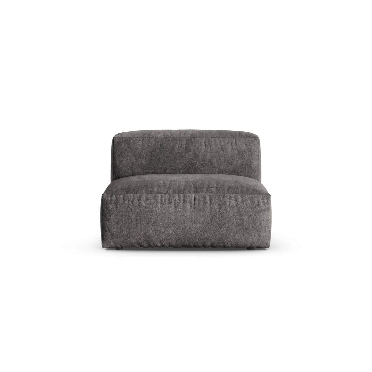 Martina Modulares Sofa Sitzelement, Sitztiefe 90 cm, aus Samt in Grau (Vogue 15), 120x90 cm von Micadoni – Bild 1