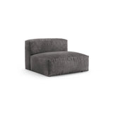 Martina Modulares Sofa Sitzelement, Sitztiefe 90 cm, aus Samt in Grau (Vogue 15), 120x90 cm von Micadoni – Bild 3