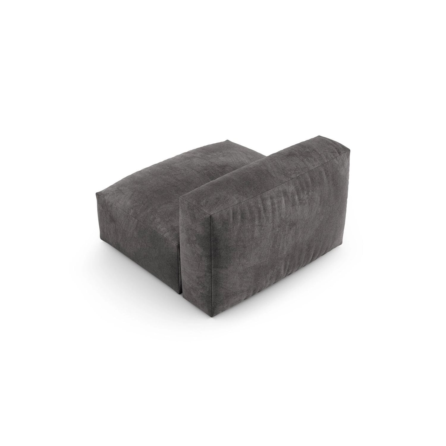 Martina Modulares Sofa Sitzelement, Sitztiefe 90 cm, aus Samt in Grau (Vogue 15), 120x90 cm von Micadoni – Bild 4