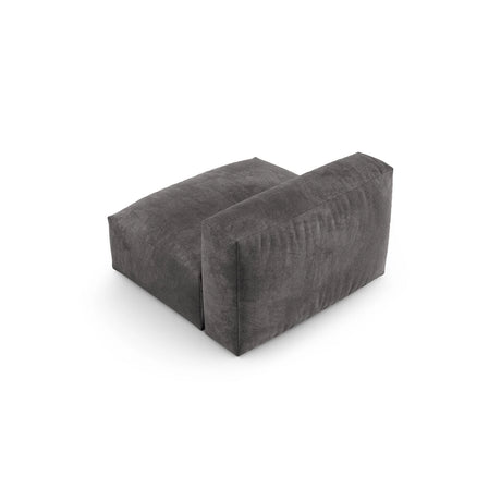 Martina Modulares Sofa Sitzelement, Sitztiefe 90 cm, aus Samt in Grau (Vogue 15), 120x90 cm von Micadoni – Bild 4