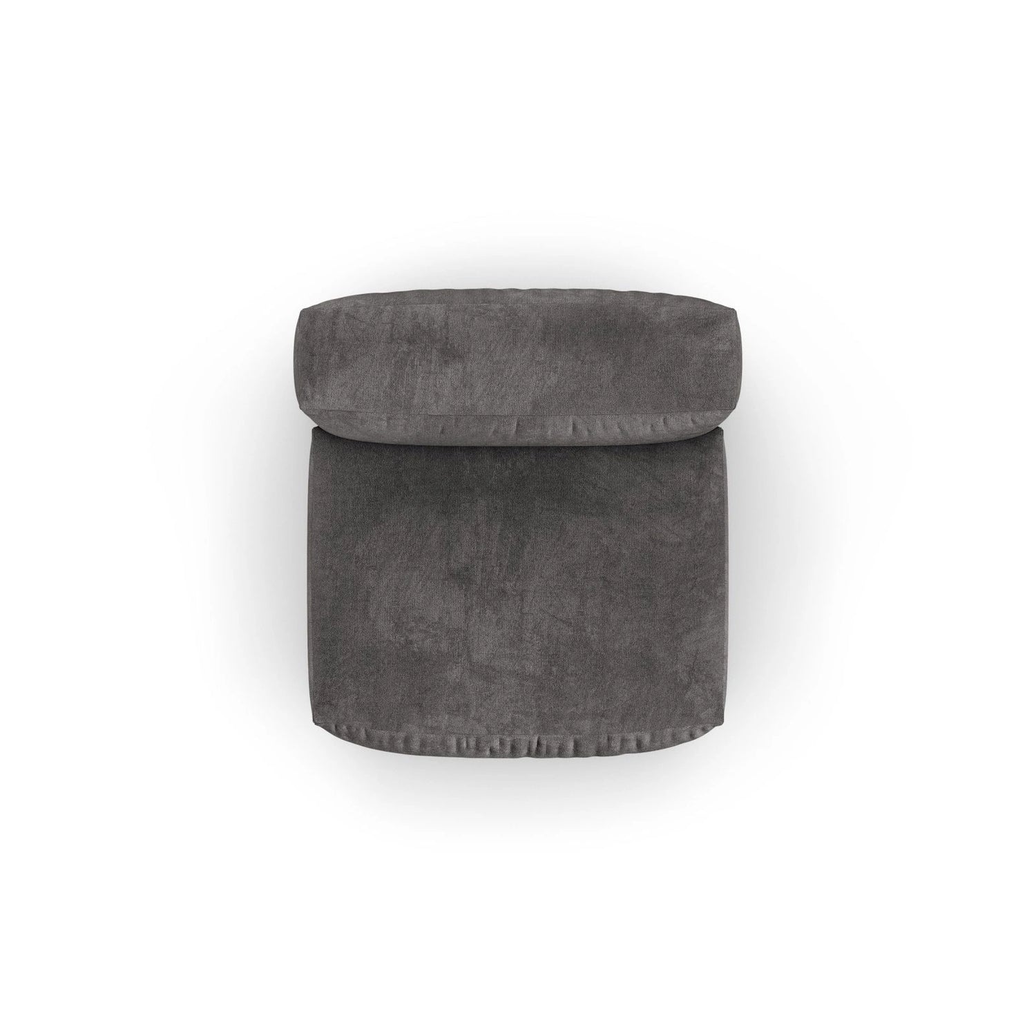 Martina Modulares Sofa Sitzelement, Sitztiefe 90 cm, aus Samt in Grau (Vogue 15), 120x90 cm von Micadoni – Bild 5