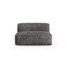 Martina Modulares Sofa Sitzelement, Sitztiefe 90 cm, aus Samt in Grau (Vogue 15), 132x120 cm von Micadoni – Bild 1