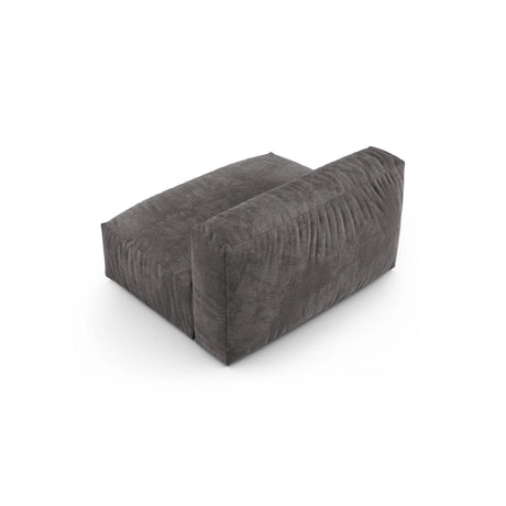 Martina Modulares Sofa Sitzelement, Sitztiefe 90 cm, aus Samt in Grau (Vogue 15), 132x120 cm von Micadoni – Bild 4