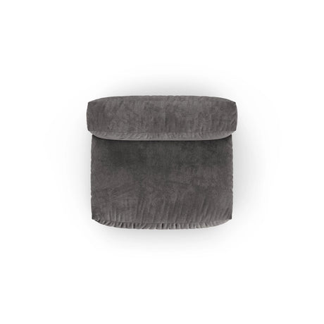 Martina Modulares Sofa Sitzelement, Sitztiefe 90 cm, aus Samt in Grau (Vogue 15), 132x120 cm von Micadoni – Bild 5