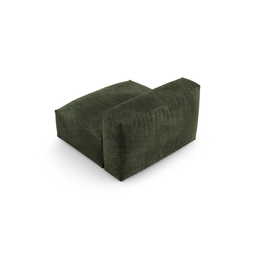 Martina Modulares Sofa Sitzelement, Sitztiefe 90 cm, aus Samt in Grün (Vogue 11), 120x90 cm von Micadoni – Bild 4