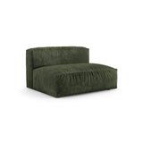 Martina Modulares Sofa Sitzelement, Sitztiefe 90 cm, aus Samt in Grün (Vogue 11), 132x120 cm von Micadoni – Bild 3