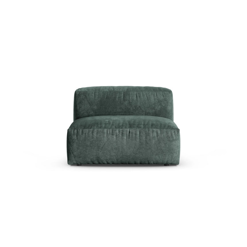 Martina Modulares Sofa Sitzelement, Sitztiefe 90 cm, aus Samt in Petrol (Vogue 12), 120x90 cm von Micadoni – Bild 1