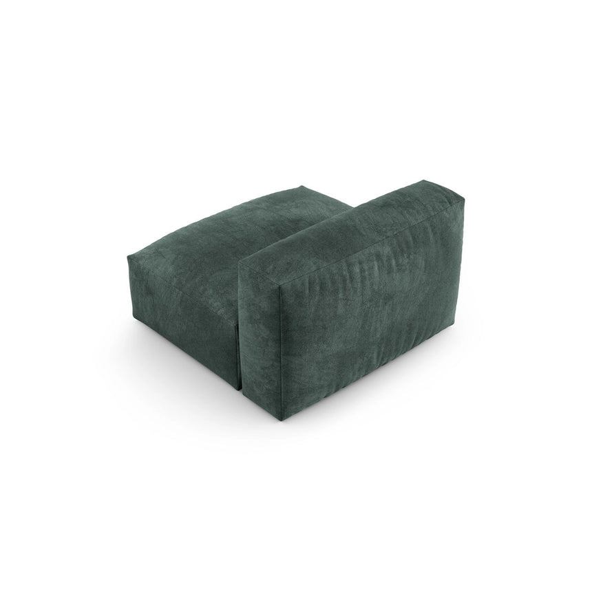 Martina Modulares Sofa Sitzelement, Sitztiefe 90 cm, aus Samt in Petrol (Vogue 12), 120x90 cm von Micadoni – Bild 4