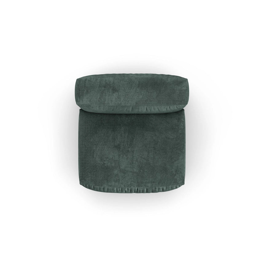 Martina Modulares Sofa Sitzelement, Sitztiefe 90 cm, aus Samt in Petrol (Vogue 12), 120x90 cm von Micadoni – Bild 5