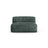 Martina Modulares Sofa Sitzelement, Sitztiefe 90 cm, aus Samt in Petrol (Vogue 12), 132x120 cm von Micadoni – Bild 1