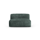 Martina Modulares Sofa Sitzelement, Sitztiefe 90 cm, aus Samt in Petrol (Vogue 12), 132x120 cm von Micadoni – Bild 1