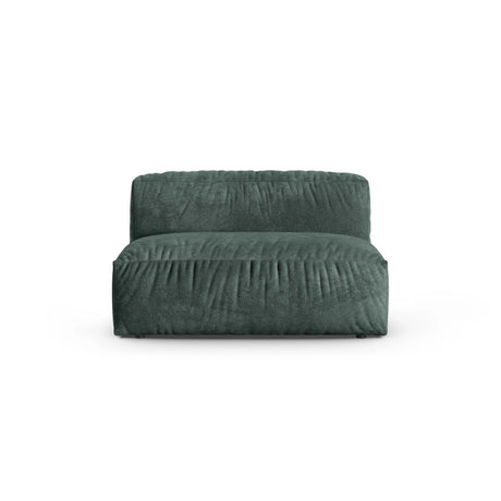 Martina Modulares Sofa Sitzelement, Sitztiefe 90 cm, aus Samt in Petrol (Vogue 12), 132x120 cm von Micadoni – Bild 1