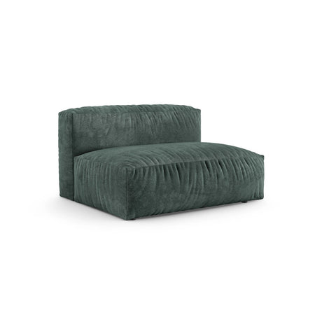Martina Modulares Sofa Sitzelement, Sitztiefe 90 cm, aus Samt in Petrol (Vogue 12), 132x120 cm von Micadoni – Bild 3