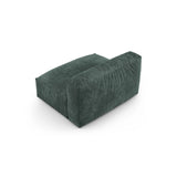 Martina Modulares Sofa Sitzelement, Sitztiefe 90 cm, aus Samt in Petrol (Vogue 12), 132x120 cm von Micadoni – Bild 4