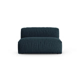 Martina Modulares Sofa Sitzelement, Sitztiefe 90 cm, aus Strukturierter Stoff in Blau Jeans (Boston Ocean), 132x120 cm von Micadoni – Bild 1