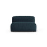 Martina Modulares Sofa Sitzelement, Sitztiefe 90 cm, aus Strukturierter Stoff in Blau Jeans (Boston Ocean), 132x120 cm von Micadoni – Bild 1