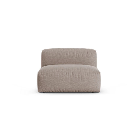 Martina Modulares Sofa Sitzelement, Sitztiefe 90 cm, aus Strukturierter Stoff in Dunkelbeige (Boston Trufa), 120x90 cm von Micadoni – Bild 1