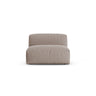 Martina Modulares Sofa Sitzelement, Sitztiefe 90 cm, aus Strukturierter Stoff in Dunkelbeige (Boston Trufa), 120x90 cm von Micadoni – Bild 1