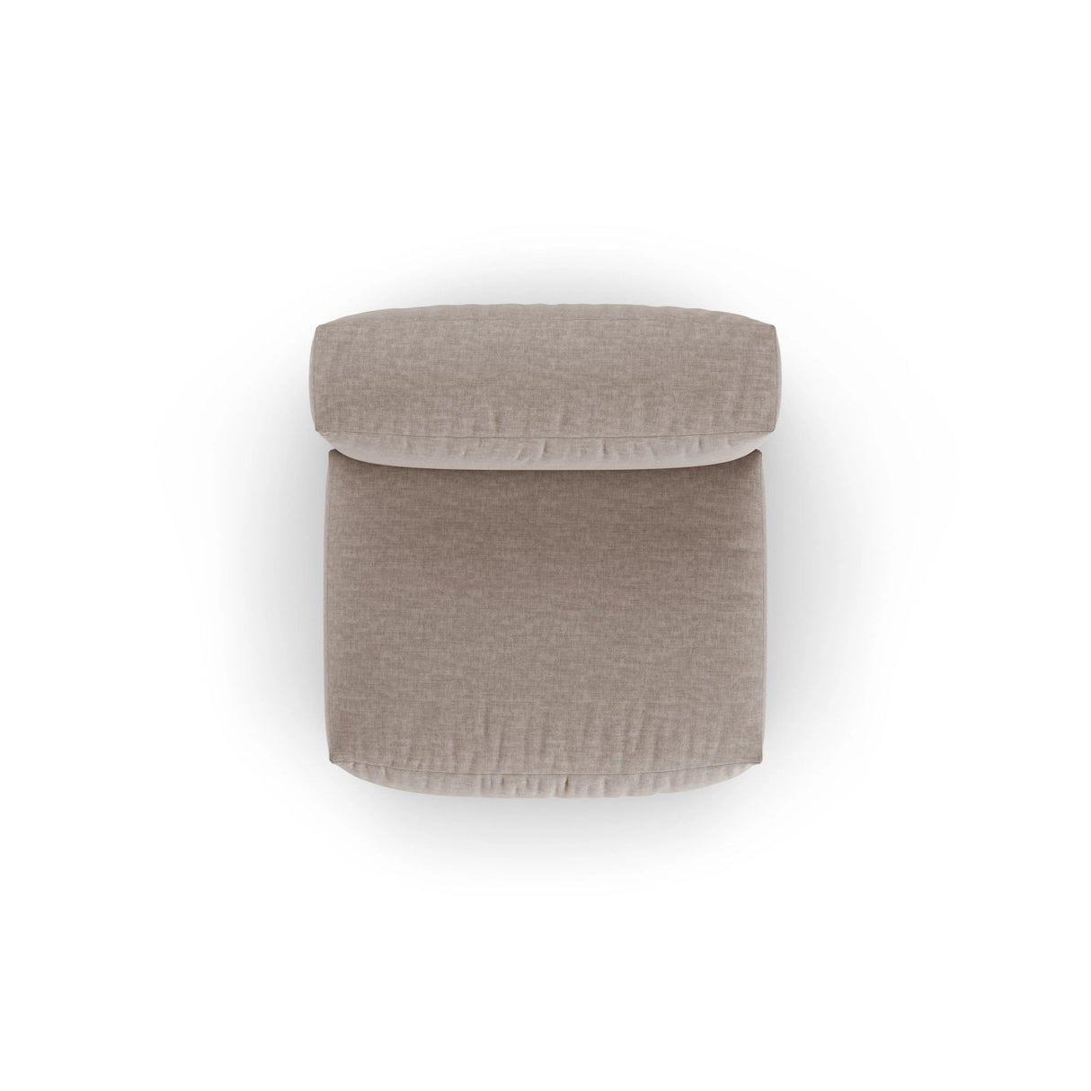 Martina Modulares Sofa Sitzelement, Sitztiefe 90 cm, aus Strukturierter Stoff in Dunkelbeige (Boston Trufa), 120x90 cm von Micadoni – Bild 5