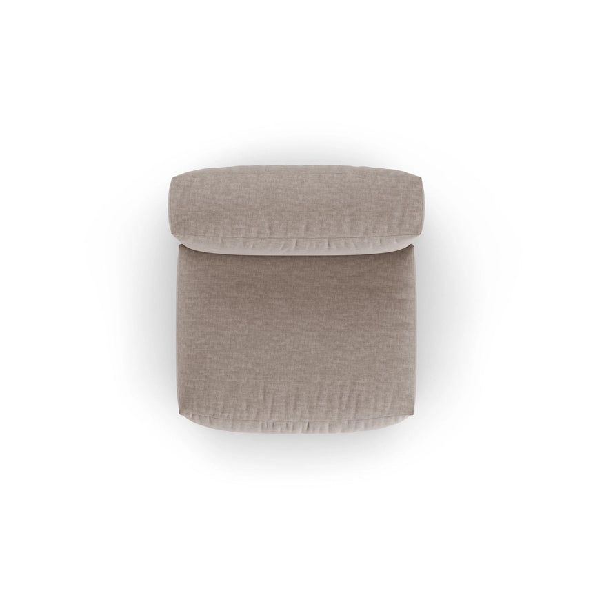 Martina Modulares Sofa Sitzelement, Sitztiefe 90 cm, aus Strukturierter Stoff in Dunkelbeige (Boston Trufa), 120x90 cm von Micadoni – Bild 5