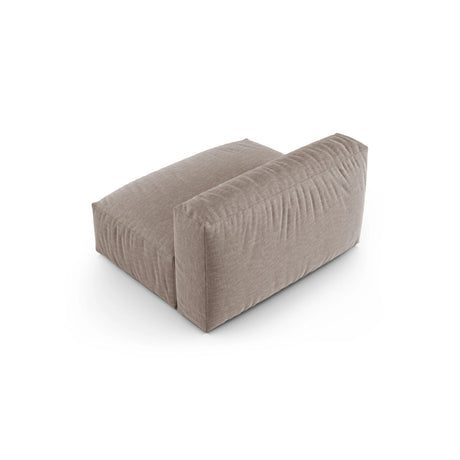Martina Modulares Sofa Sitzelement, Sitztiefe 90 cm, aus Strukturierter Stoff in Dunkelbeige (Boston Trufa), 132x120 cm von Micadoni – Bild 4