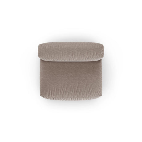 Martina Modulares Sofa Sitzelement, Sitztiefe 90 cm, aus Strukturierter Stoff in Dunkelbeige (Boston Trufa), 132x120 cm von Micadoni – Bild 5