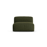 Martina Modulares Sofa Sitzelement, Sitztiefe 90 cm, aus Strukturierter Stoff in Grün (Boston Forest), 120x90 cm von Micadoni – Bild 1