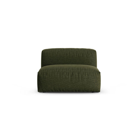 Martina Modulares Sofa Sitzelement, Sitztiefe 90 cm, aus Strukturierter Stoff in Grün (Boston Forest), 120x90 cm von Micadoni – Bild 1