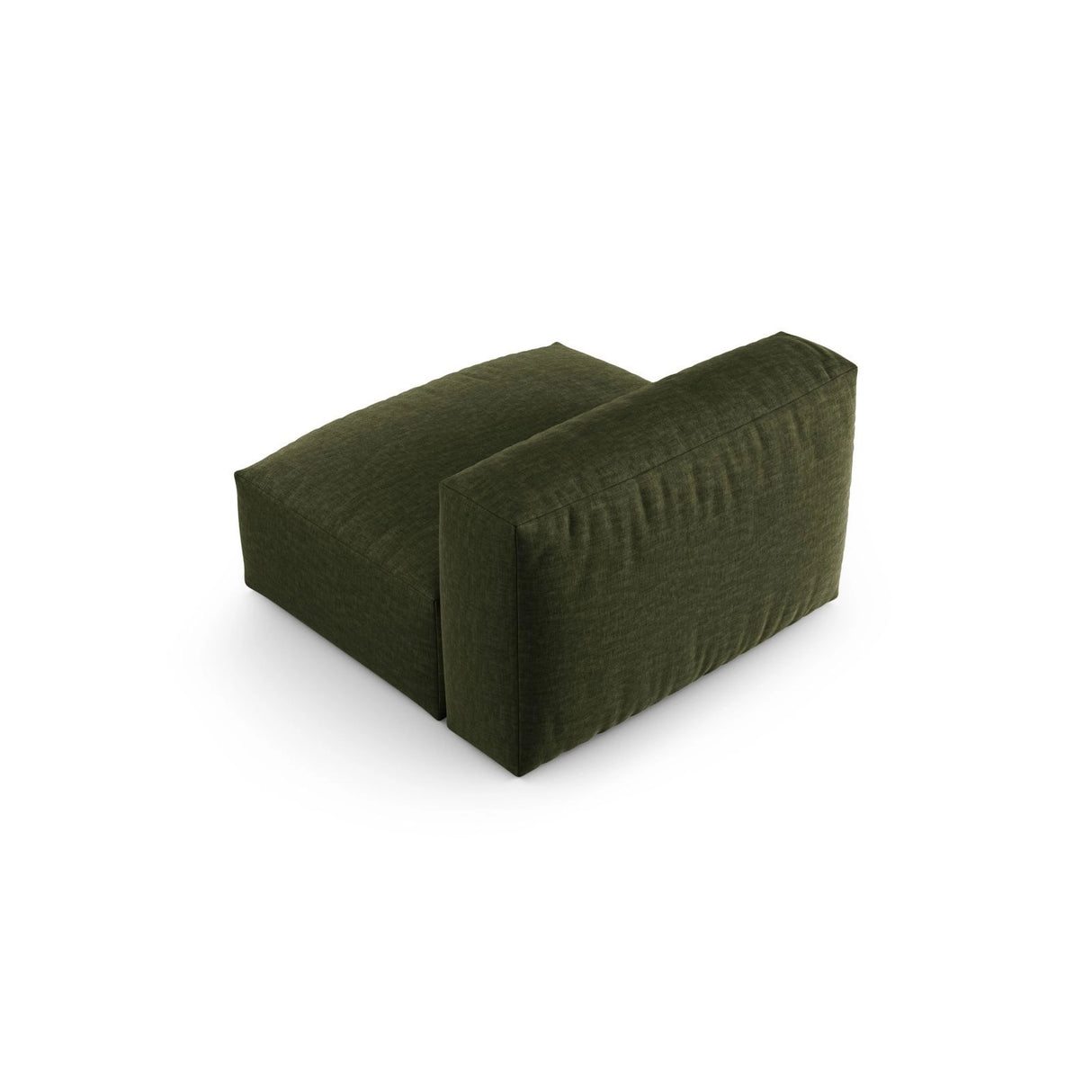 Martina Modulares Sofa Sitzelement, Sitztiefe 90 cm, aus Strukturierter Stoff in Grün (Boston Forest), 120x90 cm von Micadoni – Bild 4
