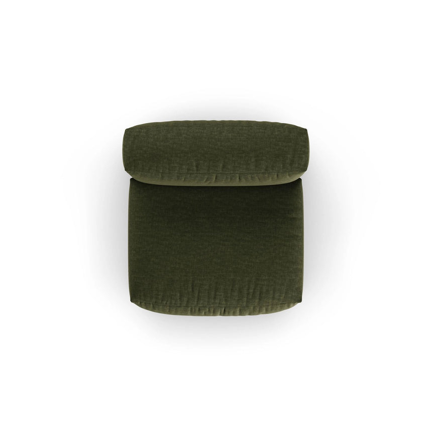 Martina Modulares Sofa Sitzelement, Sitztiefe 90 cm, aus Strukturierter Stoff in Grün (Boston Forest), 120x90 cm von Micadoni – Bild 5