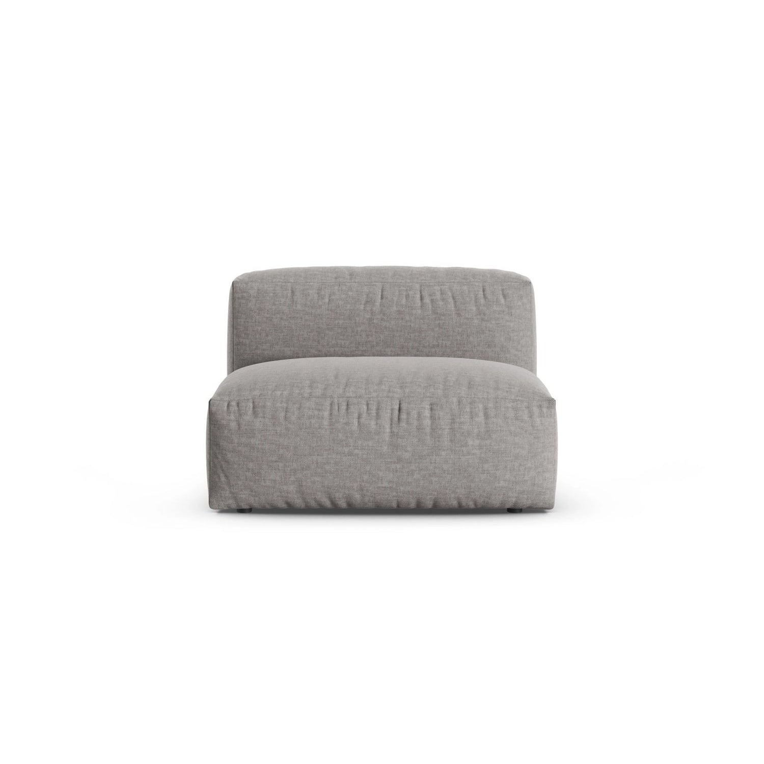 Martina Modulares Sofa Sitzelement, Sitztiefe 90 cm, aus Strukturierter Stoff in Hellgrau (Boston Light Grey), 120x90 cm von Micadoni – Bild 1