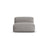 Martina Modulares Sofa Sitzelement, Sitztiefe 90 cm, aus Strukturierter Stoff in Hellgrau (Boston Light Grey), 120x90 cm von Micadoni – Bild 1
