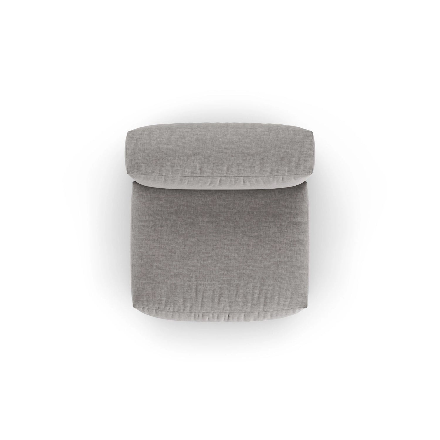 Martina Modulares Sofa Sitzelement, Sitztiefe 90 cm, aus Strukturierter Stoff in Hellgrau (Boston Light Grey), 120x90 cm von Micadoni – Bild 5