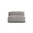 Martina Modulares Sofa Sitzelement, Sitztiefe 90 cm, aus Strukturierter Stoff in Hellgrau (Boston Light Grey), 132x120 cm von Micadoni – Bild 1
