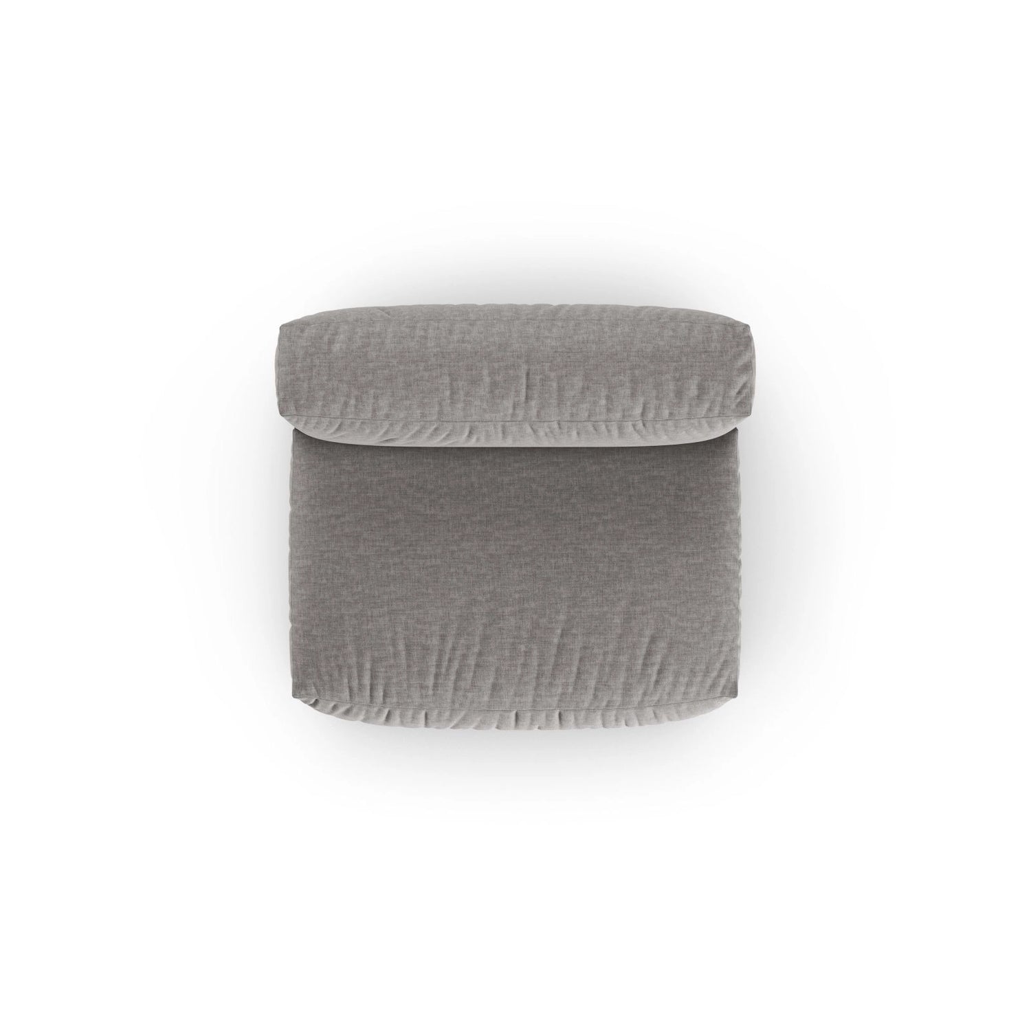 Martina Modulares Sofa Sitzelement, Sitztiefe 90 cm, aus Strukturierter Stoff in Hellgrau (Boston Light Grey), 132x120 cm von Micadoni – Bild 5
