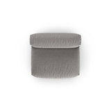 Martina Modulares Sofa Sitzelement, Sitztiefe 90 cm, aus Strukturierter Stoff in Hellgrau (Boston Light Grey), 132x120 cm von Micadoni – Bild 5