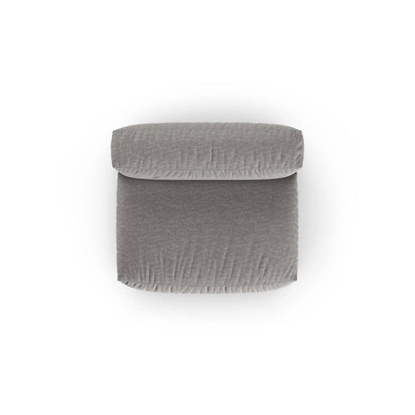 Martina Modulares Sofa Sitzelement, Sitztiefe 90 cm, aus Strukturierter Stoff in Hellgrau (Boston Light Grey), 132x120 cm von Micadoni – Bild 5