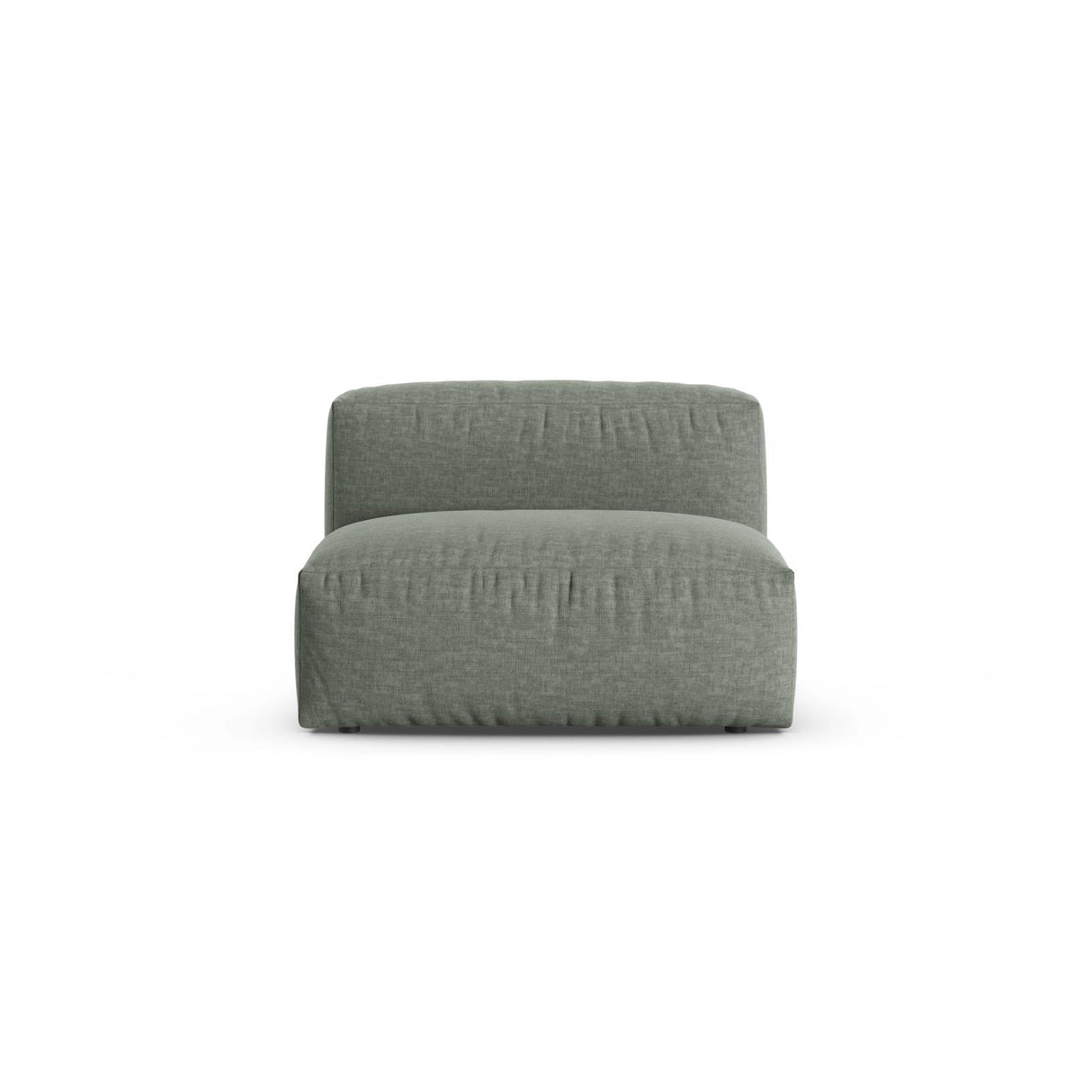 Martina Modulares Sofa Sitzelement, Sitztiefe 90 cm, aus Strukturierter Stoff in Moosgrün (Boston Water Green), 120x90 cm von Micadoni – Bild 1