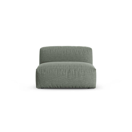 Martina Modulares Sofa Sitzelement, Sitztiefe 90 cm, aus Strukturierter Stoff in Moosgrün (Boston Water Green), 120x90 cm von Micadoni – Bild 1