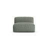 Martina Modulares Sofa Sitzelement, Sitztiefe 90 cm, aus Strukturierter Stoff in Moosgrün (Boston Water Green), 120x90 cm von Micadoni – Bild 1
