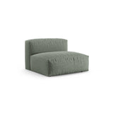 Martina Modulares Sofa Sitzelement, Sitztiefe 90 cm, aus Strukturierter Stoff in Moosgrün (Boston Water Green), 120x90 cm von Micadoni – Bild 3