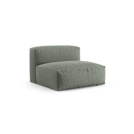 Martina Modulares Sofa Sitzelement, Sitztiefe 90 cm, aus Strukturierter Stoff in Moosgrün (Boston Water Green), 120x90 cm von Micadoni – Bild 3